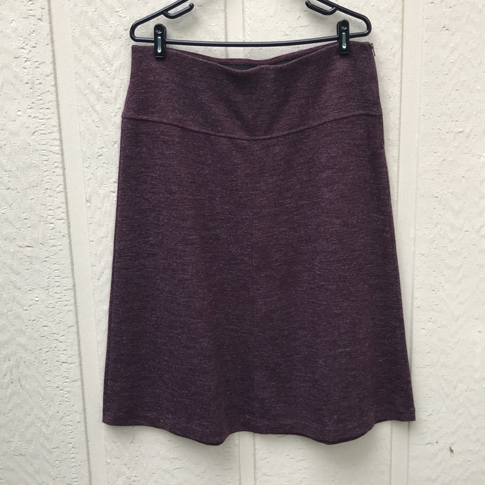 Ann Taylor Burgundy Heather A-Line Skirt